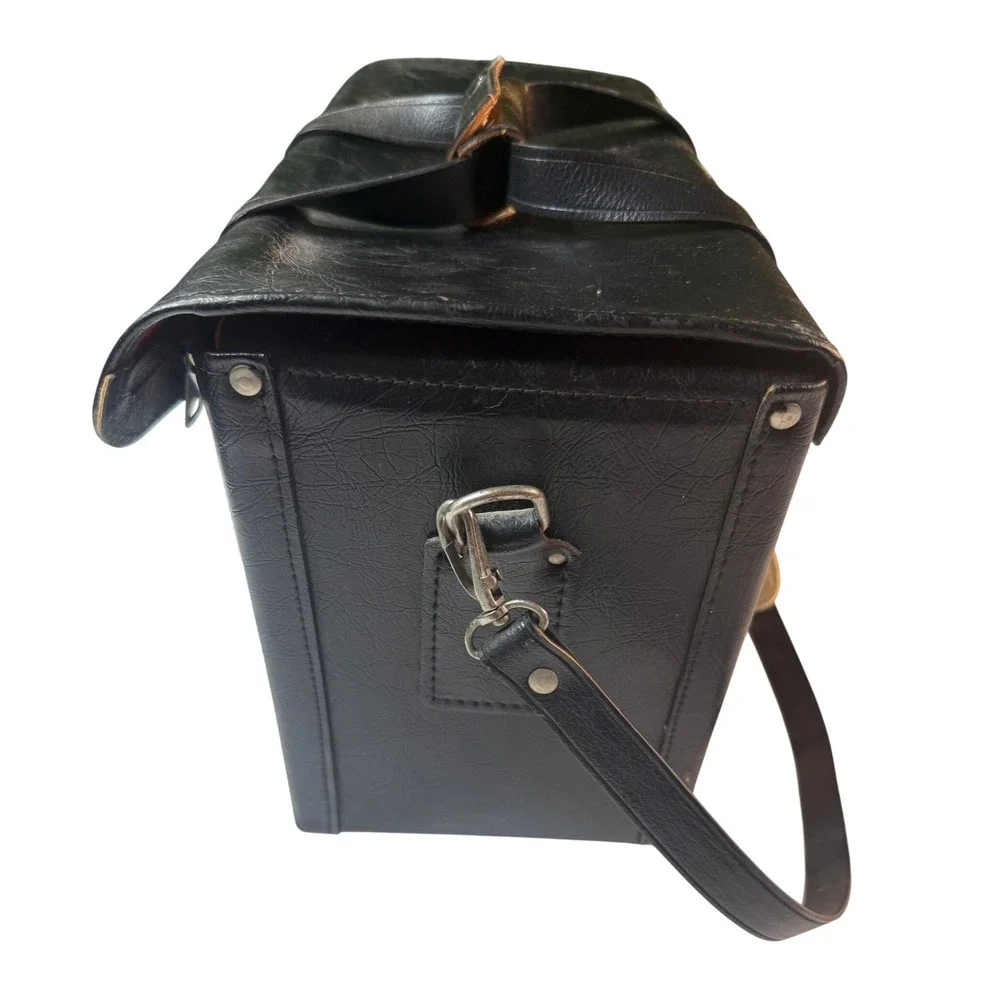 Vintage 60s MCM Train Case Blk Vinyl K.I.‎ & Co Japan Photography MCM Travel Bag